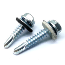 Washer Tek #3 Point Galvanized Drilling Hex Head Self Tapping Self-Drilling Screw Machine